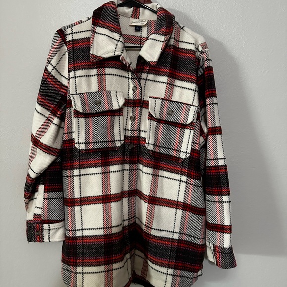 Universal Thread Plaid Shacket - Size large - Picture 2 of 12